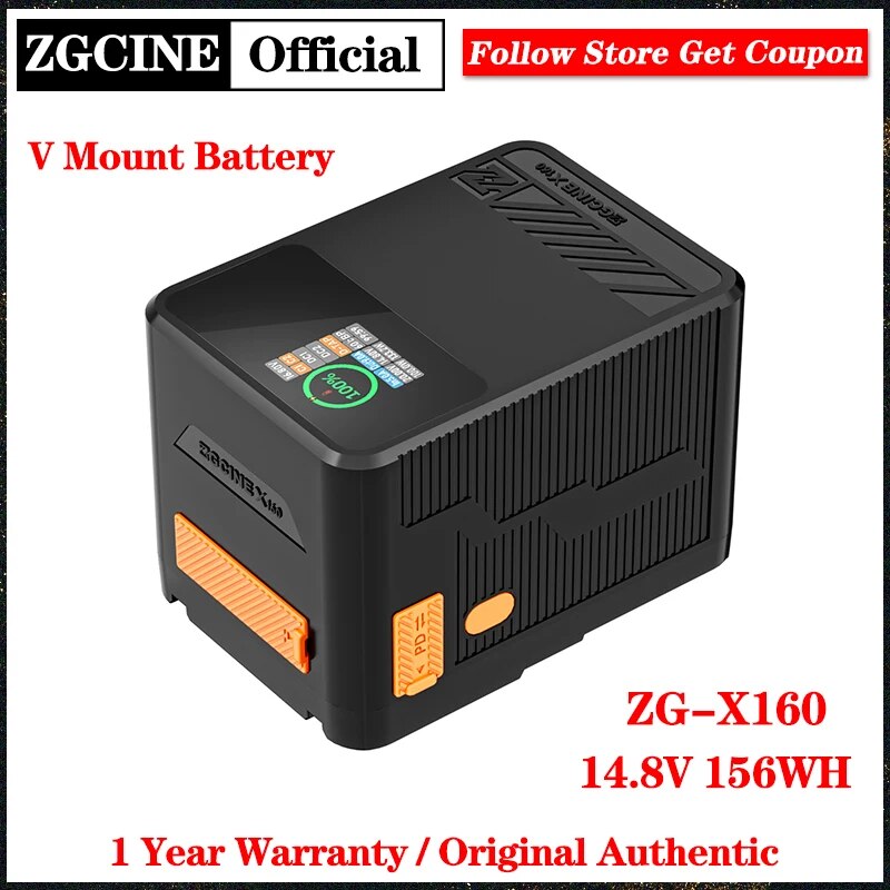 ZGCINE ZG-X160 14.8V 156Wh V Mount Battery Display output power V