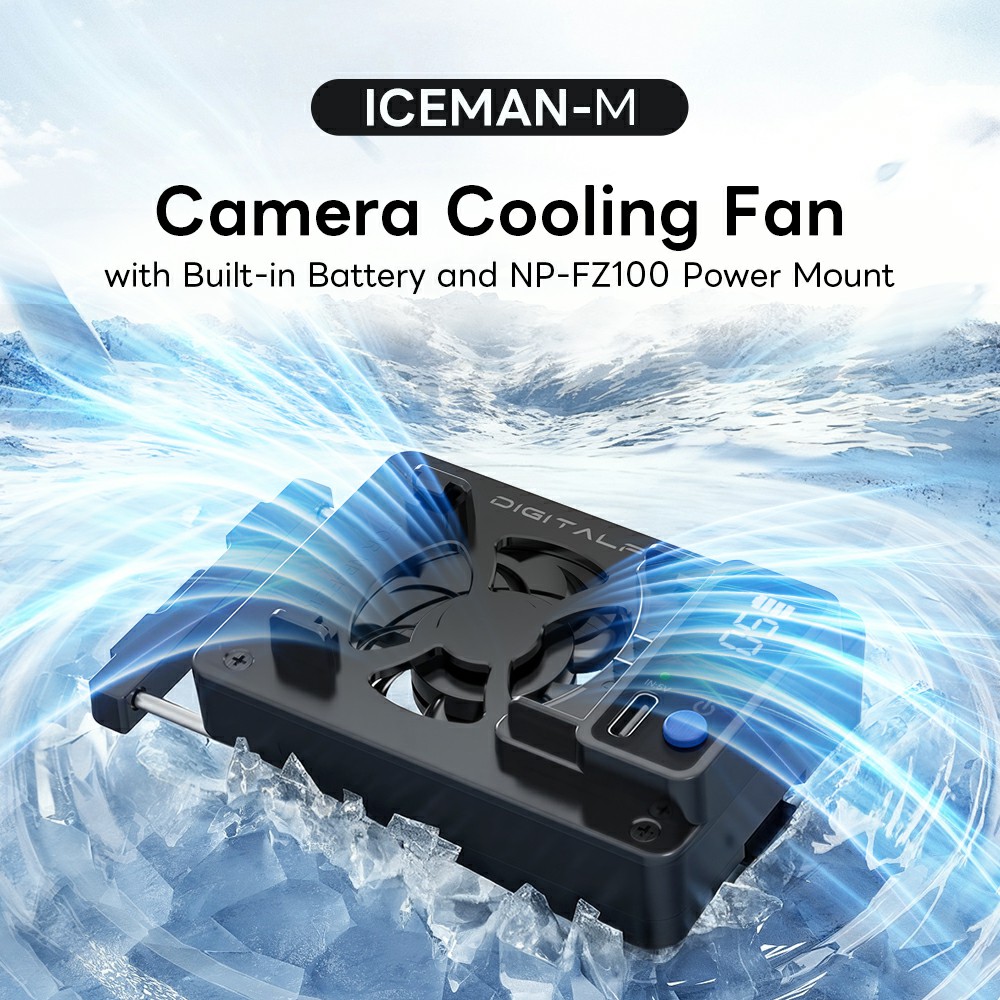 ICEMAN-M Camera Cooling Fan with NP-FZ100 Battery Mount